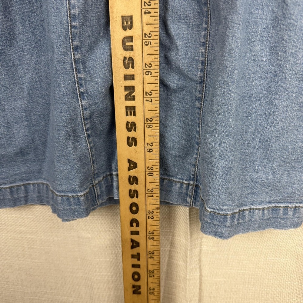 Madewell Dress Womens 2 Blue Denim Short Sleeve Snap Front Shirt Mini Stretch - Picture 5 of 16